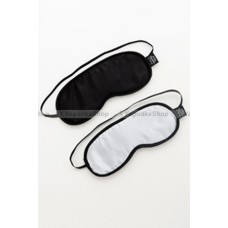 Набор из двух масок на глаза Soft Blindfold Twin Pack черный с серым