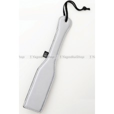 Шлепалка сатиновая Satin Spanking Paddle серебристая
