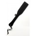 Шлепалка сатиновая Satin Spanking Paddle серебристая