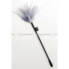 Стек с перьями на конце Feather Tickler серебристый