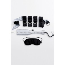 Набор фетишаксессуаров First Time Bondage Kit черный с серым