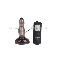 Анальный стимулятор DEEPSEA WATERPROOF BUTT PLUG  SMOKE с вибрацией черный