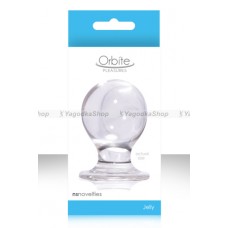 Анальная пробка ORBITE большая прозрачная