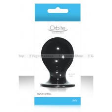 Анальная пробка ORBITE большая Древесный уголь
