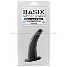Анальная пробка черная BASIX 4.5"